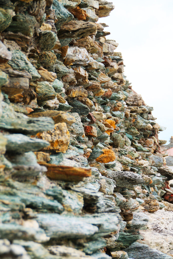 stone wall by the sea